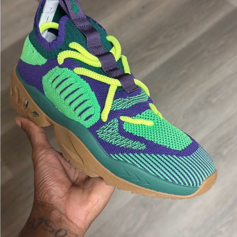 Sia collective: donatello vulture exclusive Men's Green and Purple Sneakers